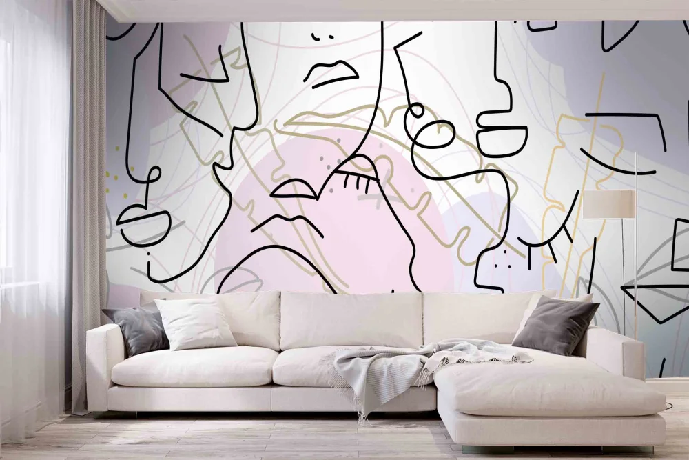 Fototapeta Abstrakcja Twarzy