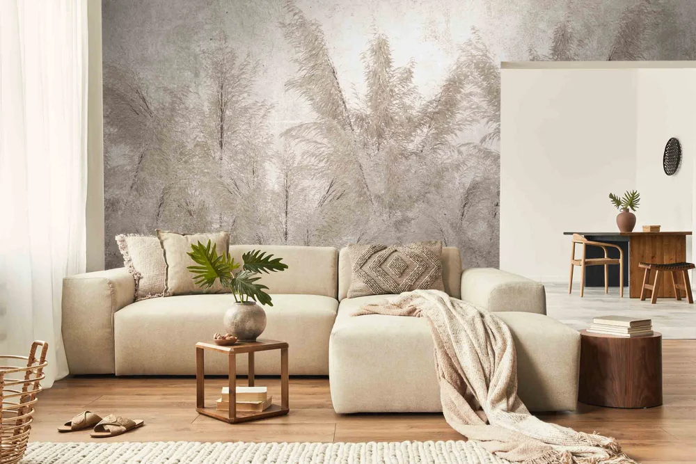Fototapeta Beżowe Kłosy W Stylu Boho