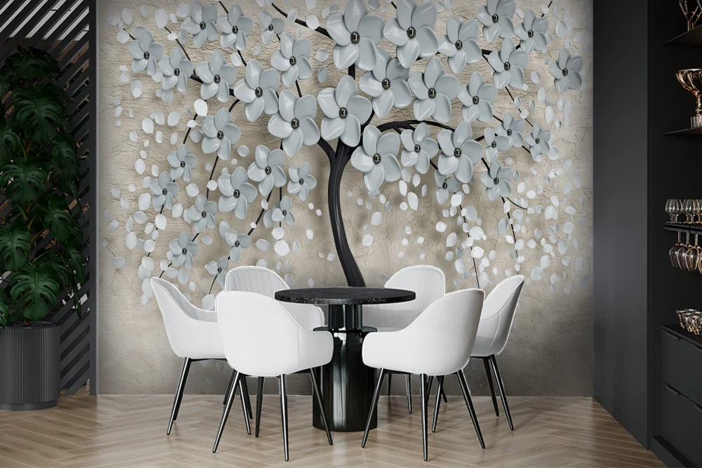 Fototapeta Białe Drzewo Magnolii