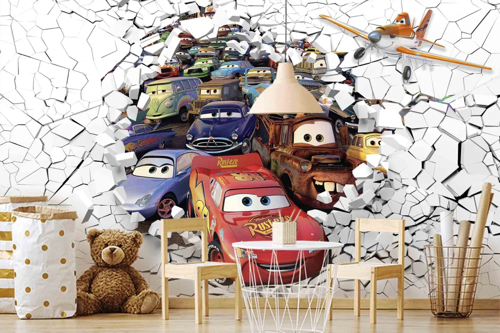 Fototapeta Błyskawica McQueen, 3D Ściana