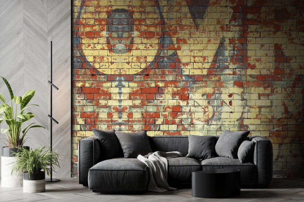 Fototapeta Modne Żółte Graffiti