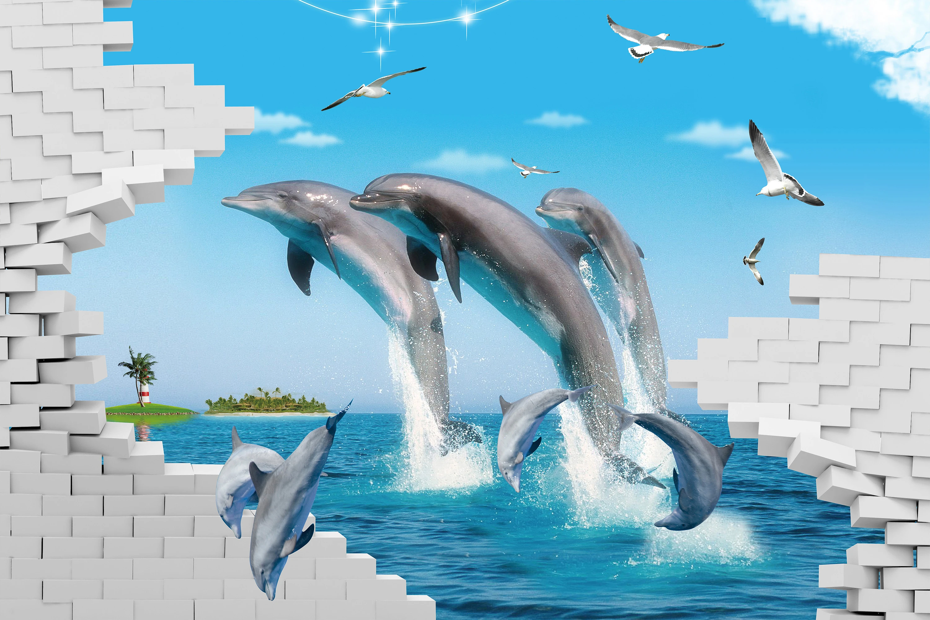 Fototapeta Delfiny W Oceanie 6