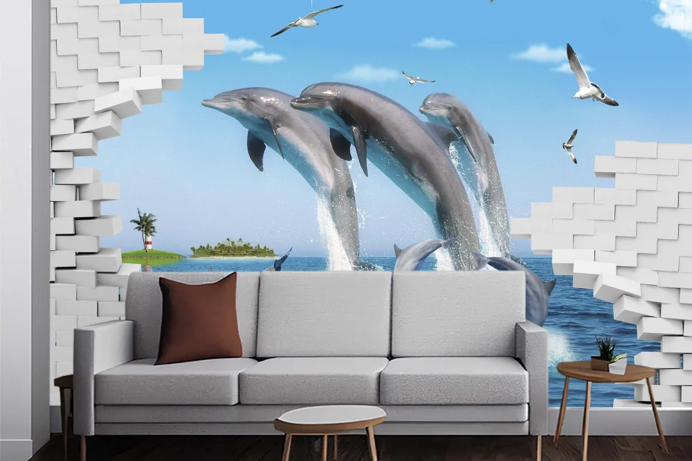 Fototapeta Delfiny W Oceanie