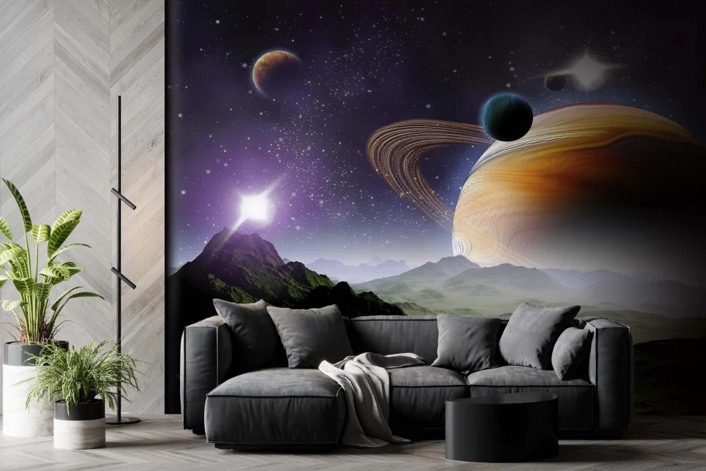 Fototapeta Duża Planeta W Kosmosie