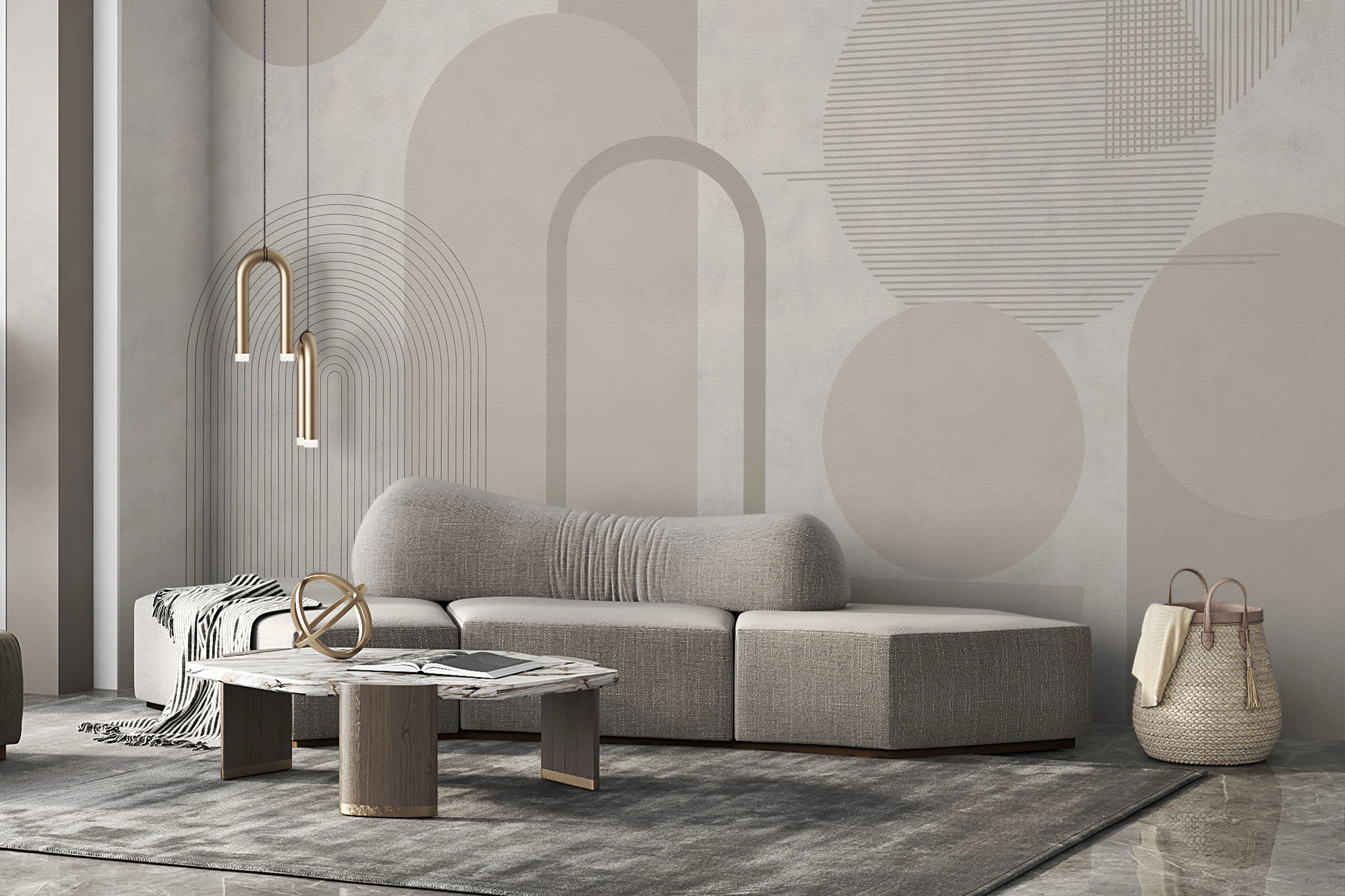 Fototapeta Beżowe Formy 2