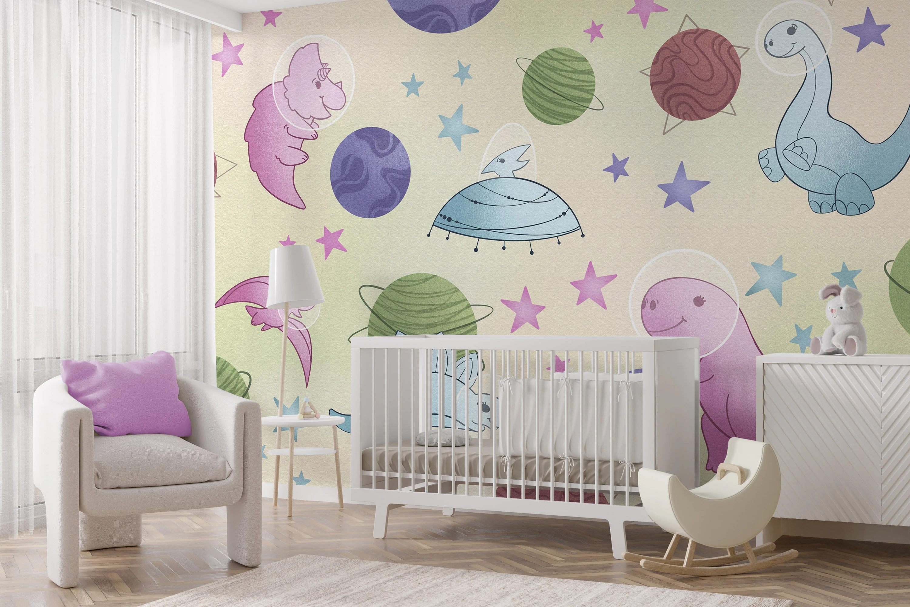 Fototapeta Dino Astronauci