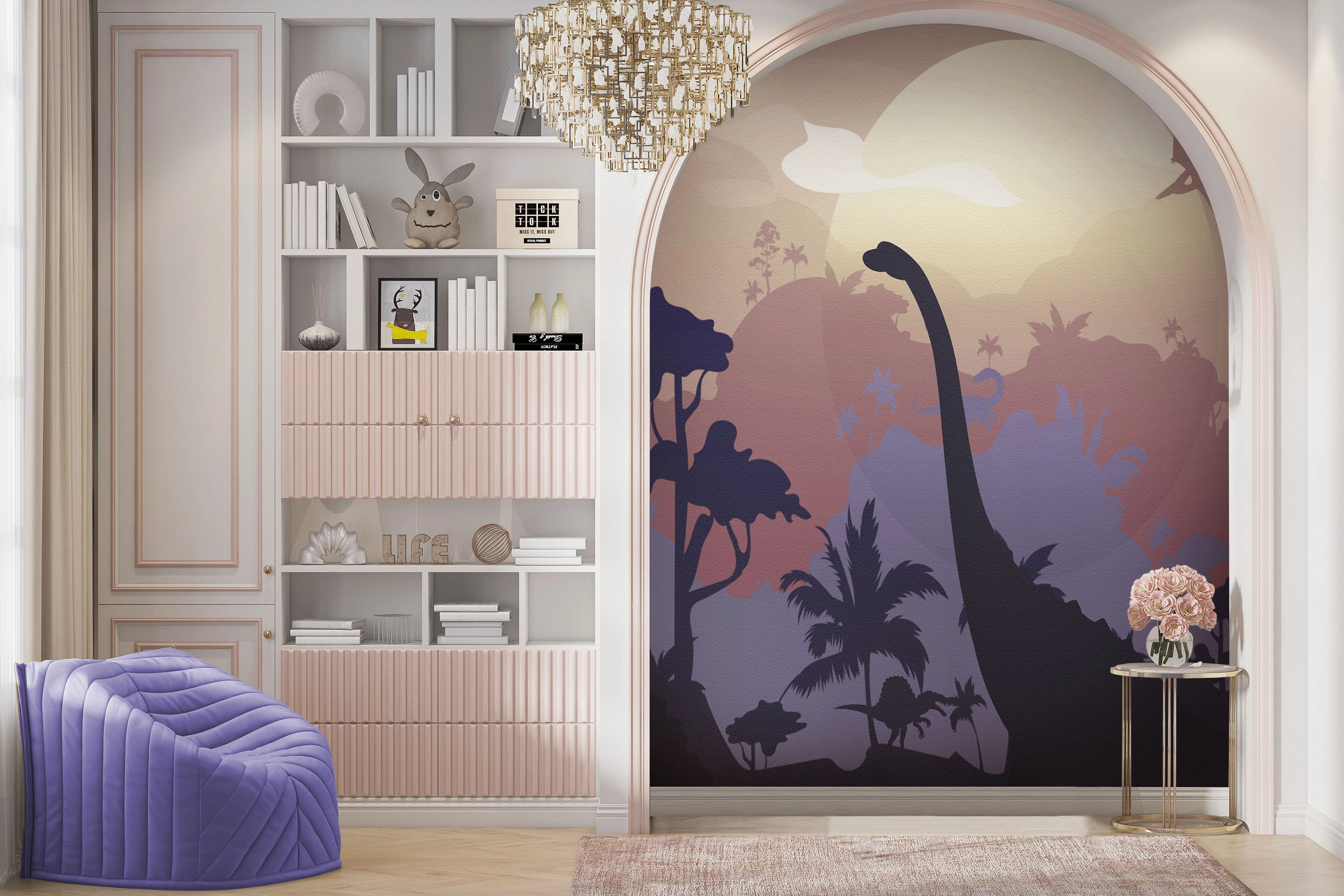 Fototapeta Dinozaury W Blasku Słońca