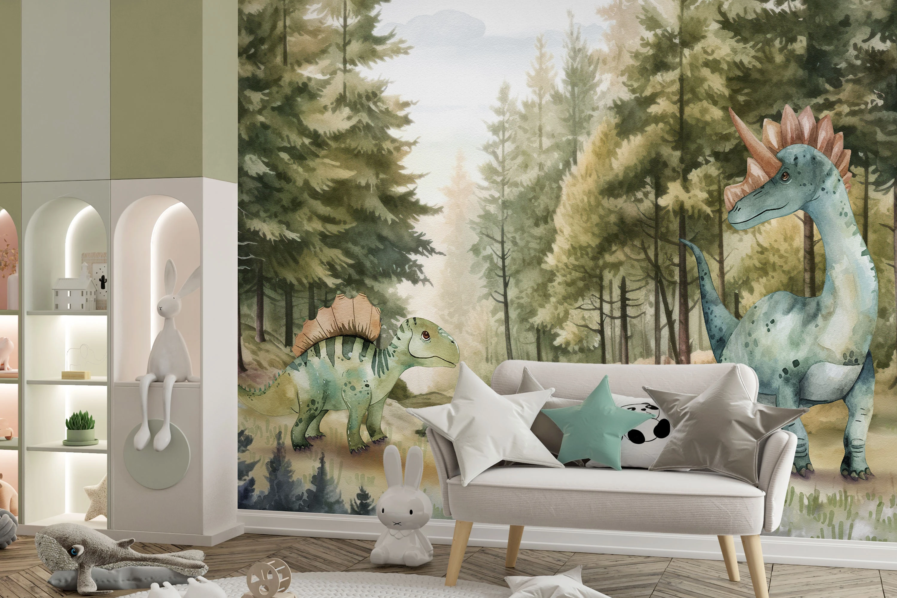 Fototapeta Leśna Opowieść Dinozaurów