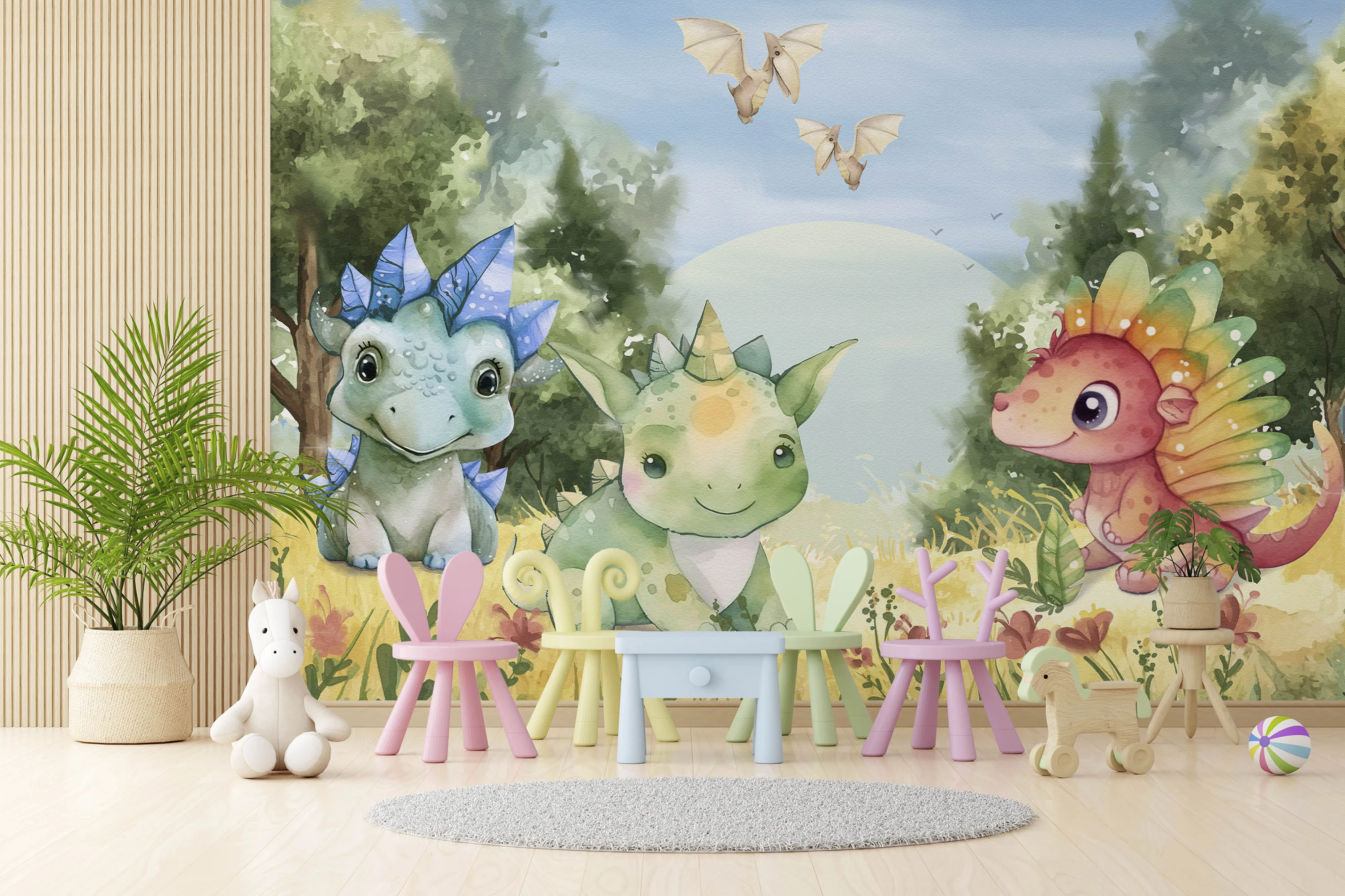 Fototapeta Małe Smoki Przyjaźni