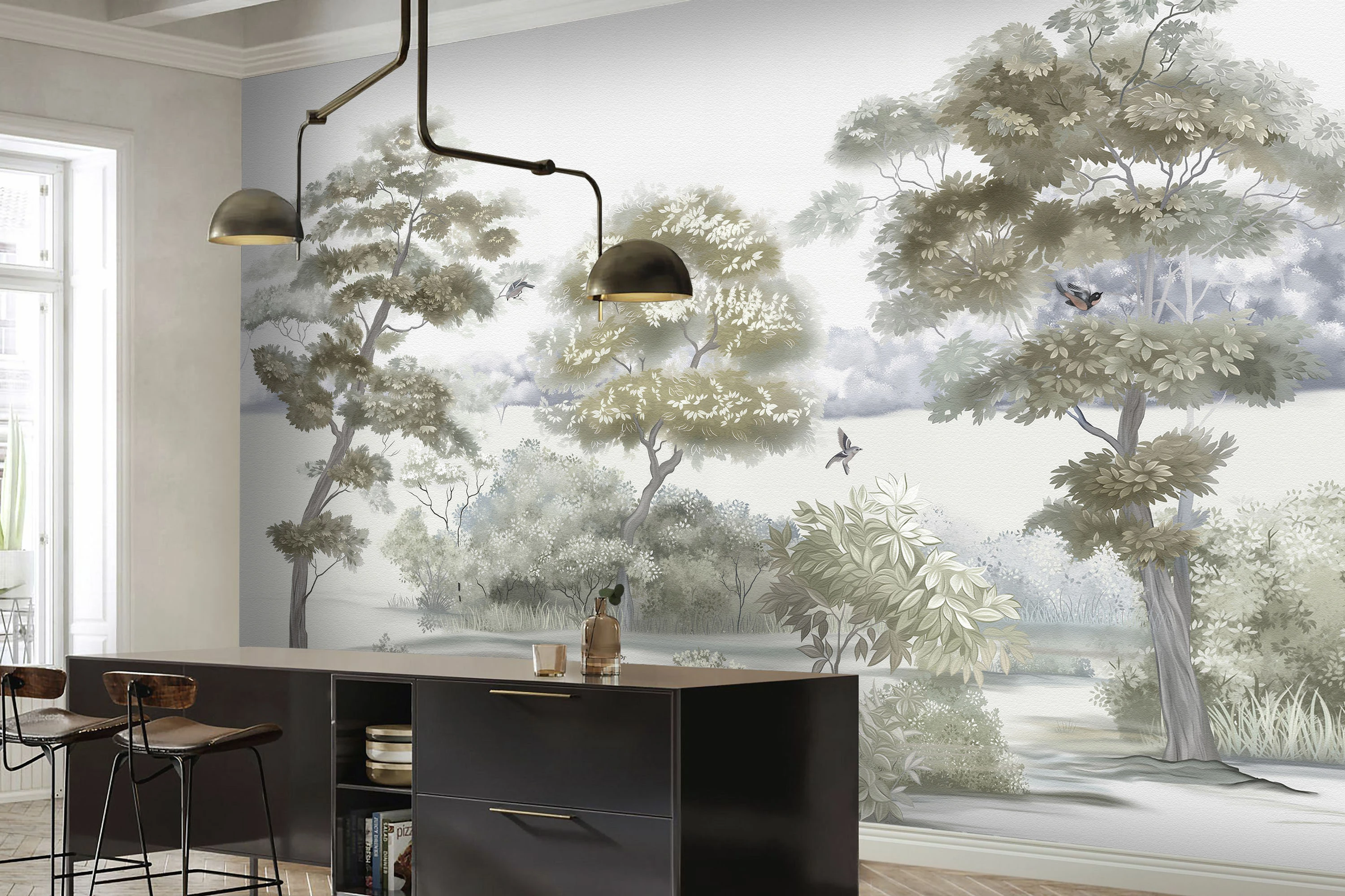 Fototapeta Mglisty Gaj