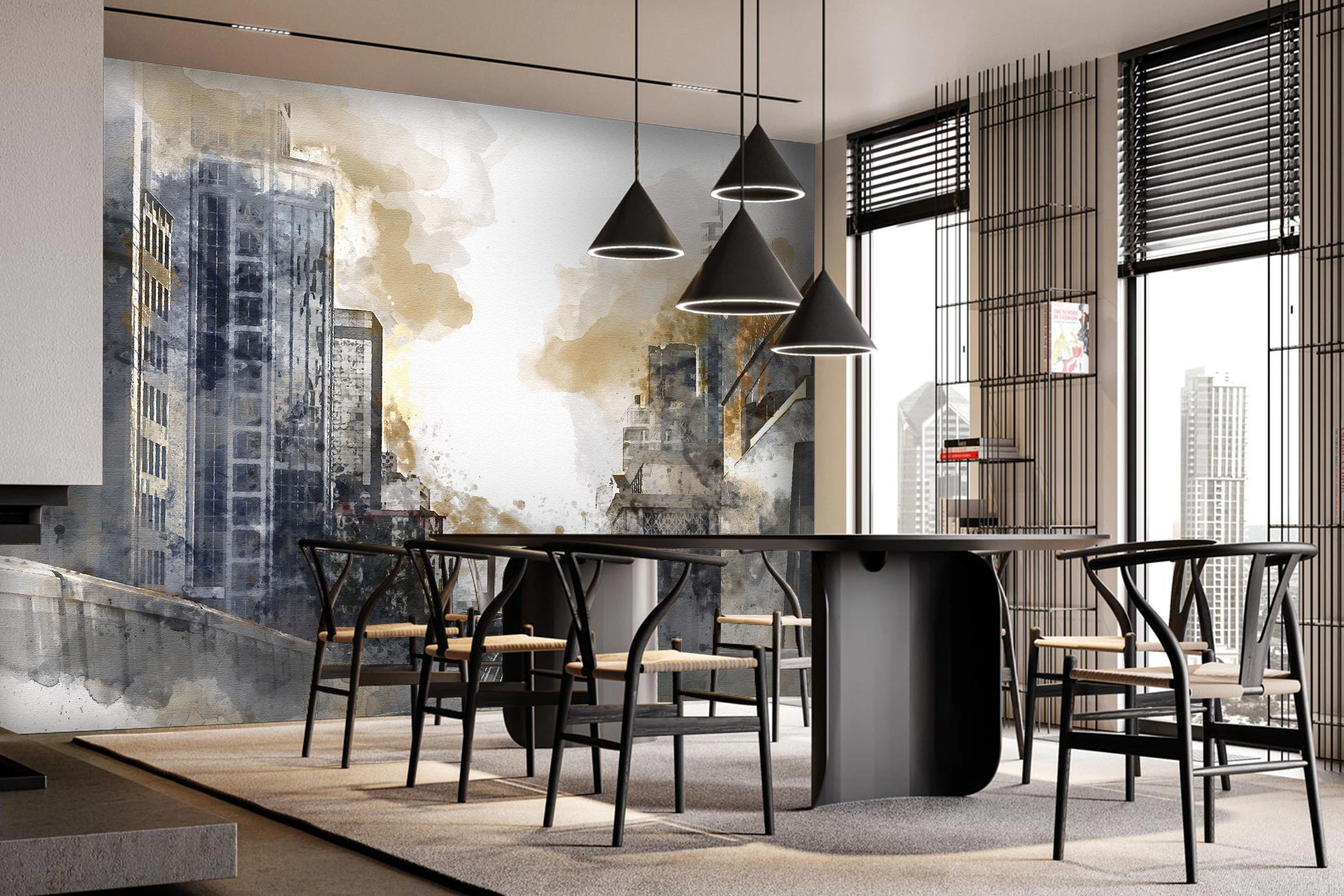 Fototapeta Miasto W Sepii