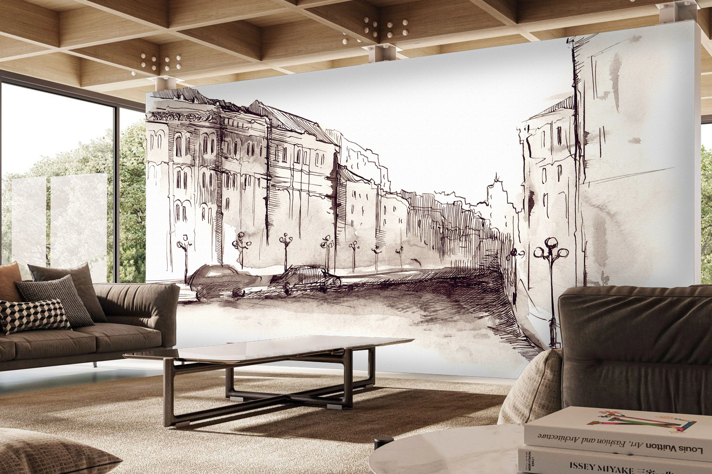 Fototapeta Miejski Szkic