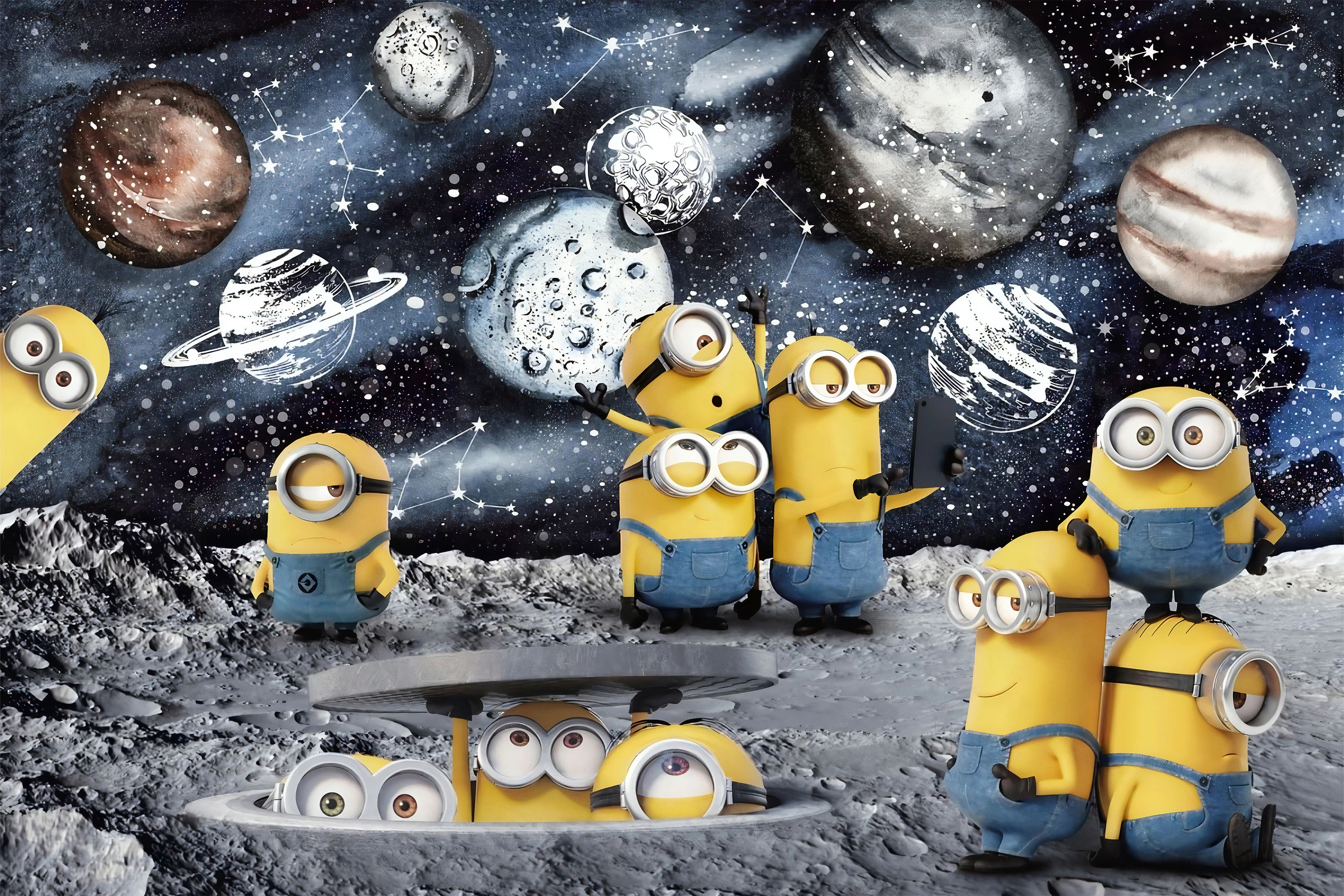 Fototapeta Minionki W Przestrzeni Kosmicznej 6