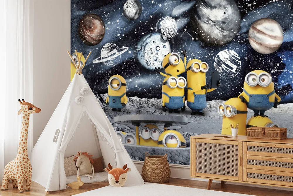 Fototapeta Minionki W Przestrzeni Kosmicznej