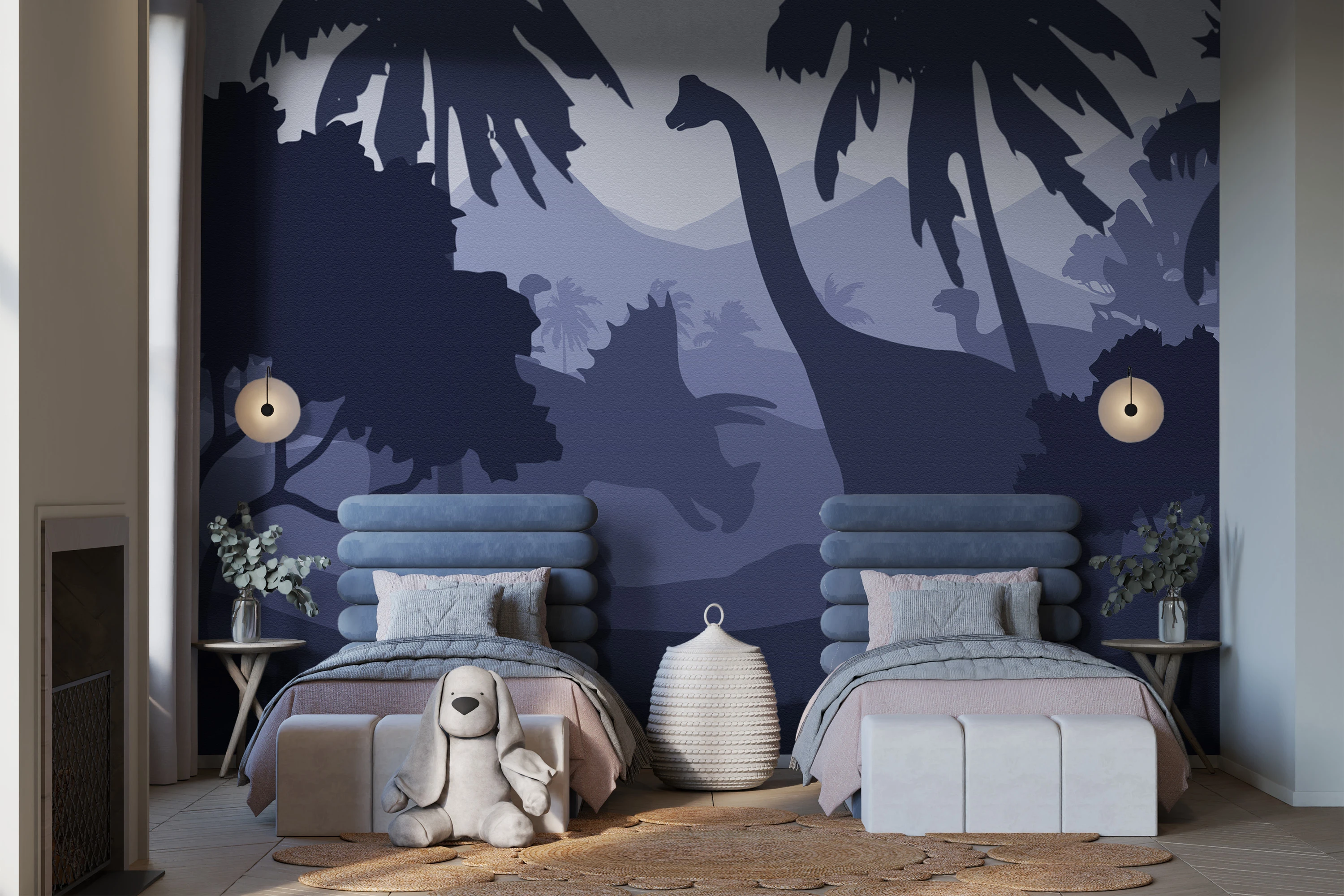 Fototapeta Noc Z Dinozaurami