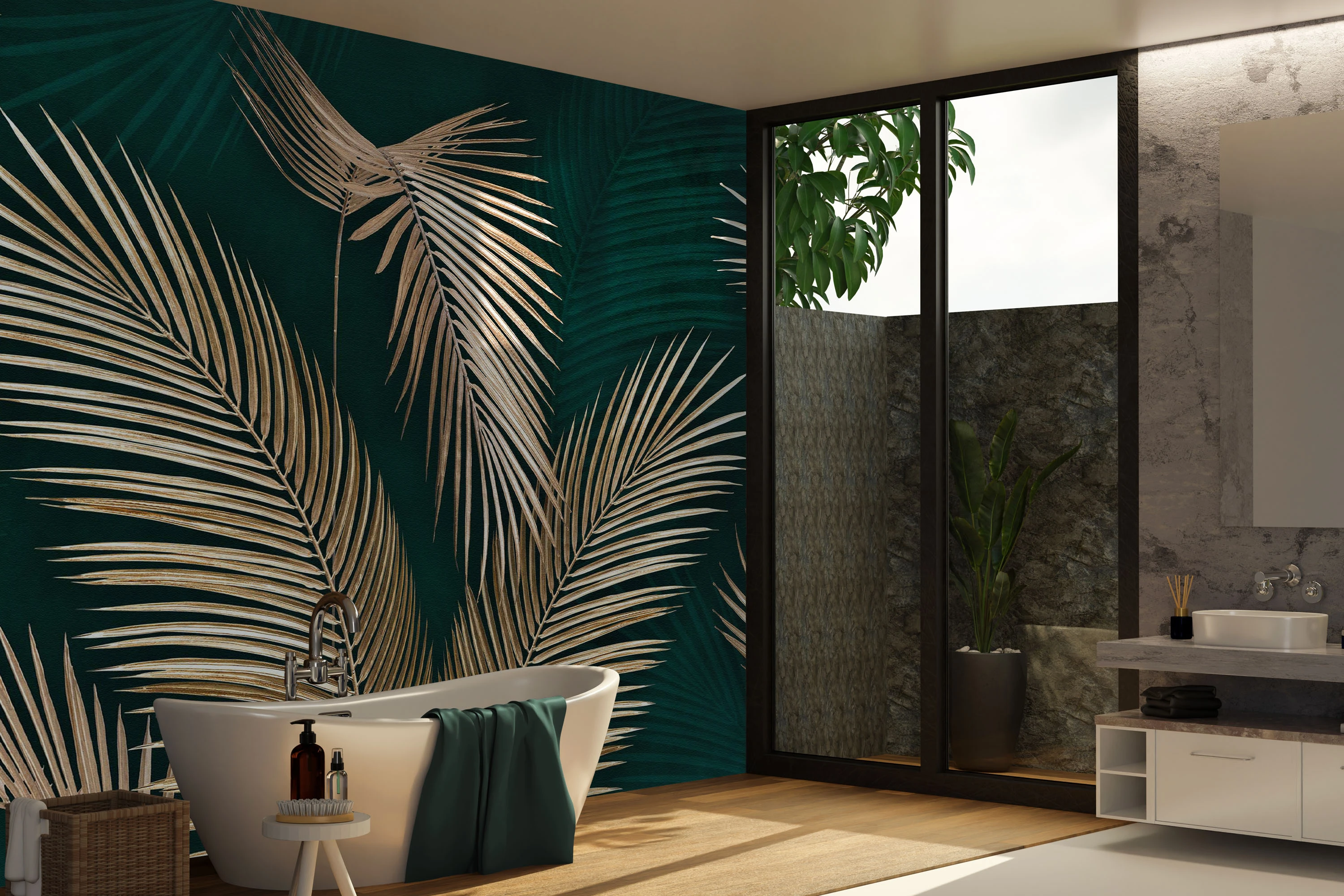 Fototapeta Palmowy Blask