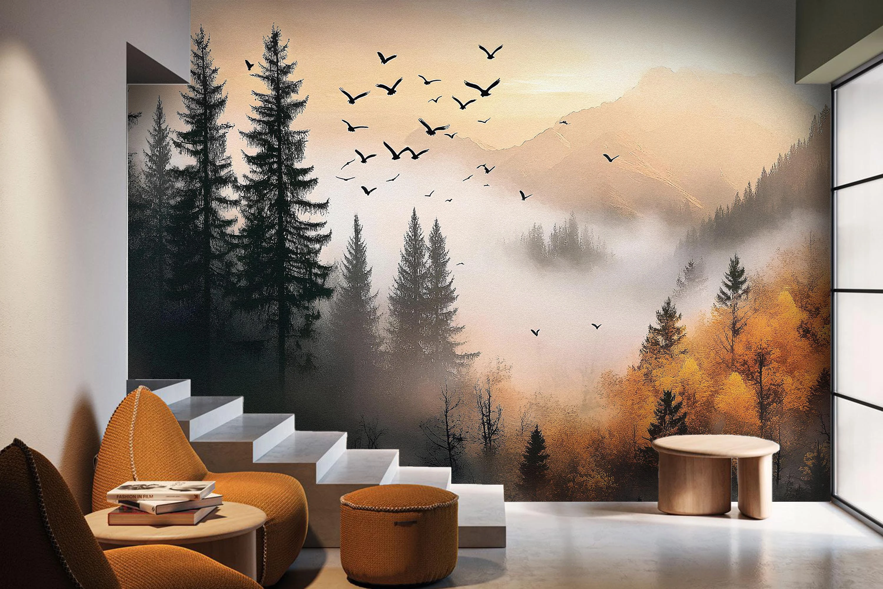 Fototapeta Ptaki Nad Lasem 2