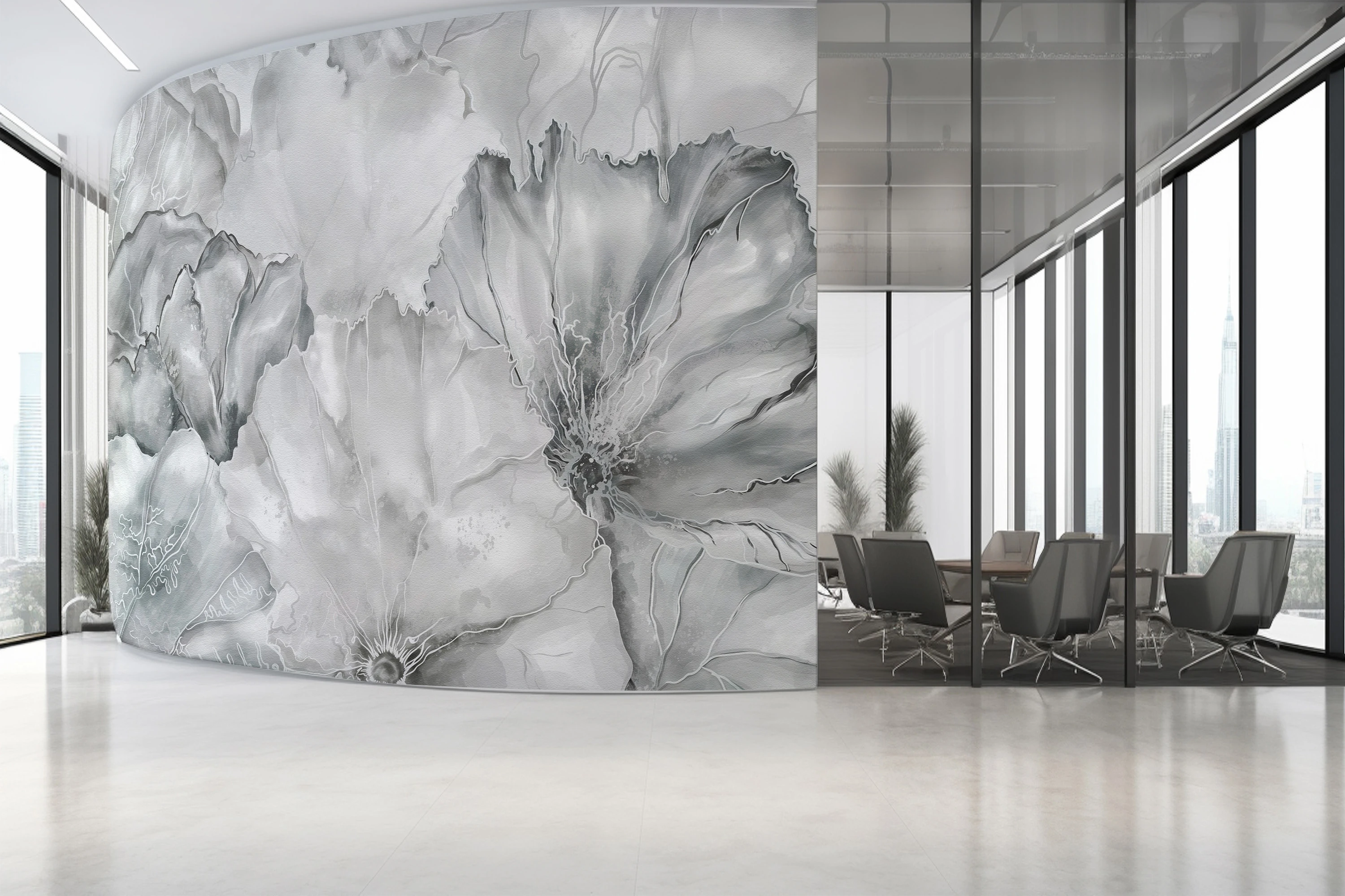 Fototapeta Srebrny Rozkwit