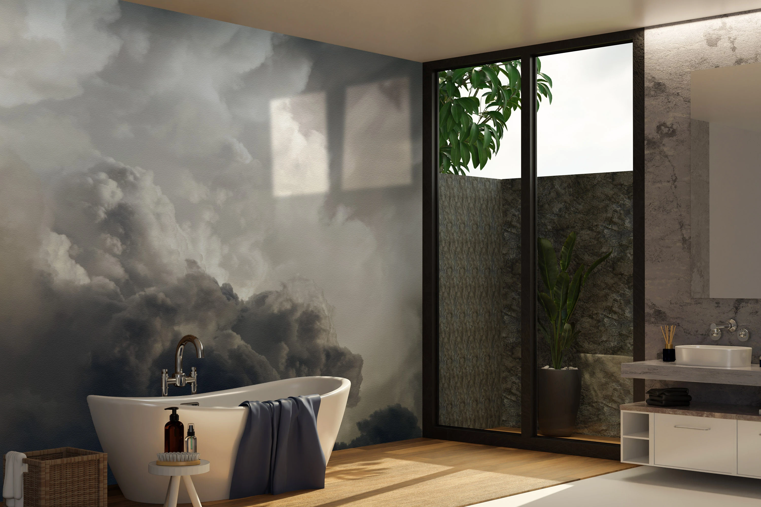 Fototapeta Światło Burzowych Chmur