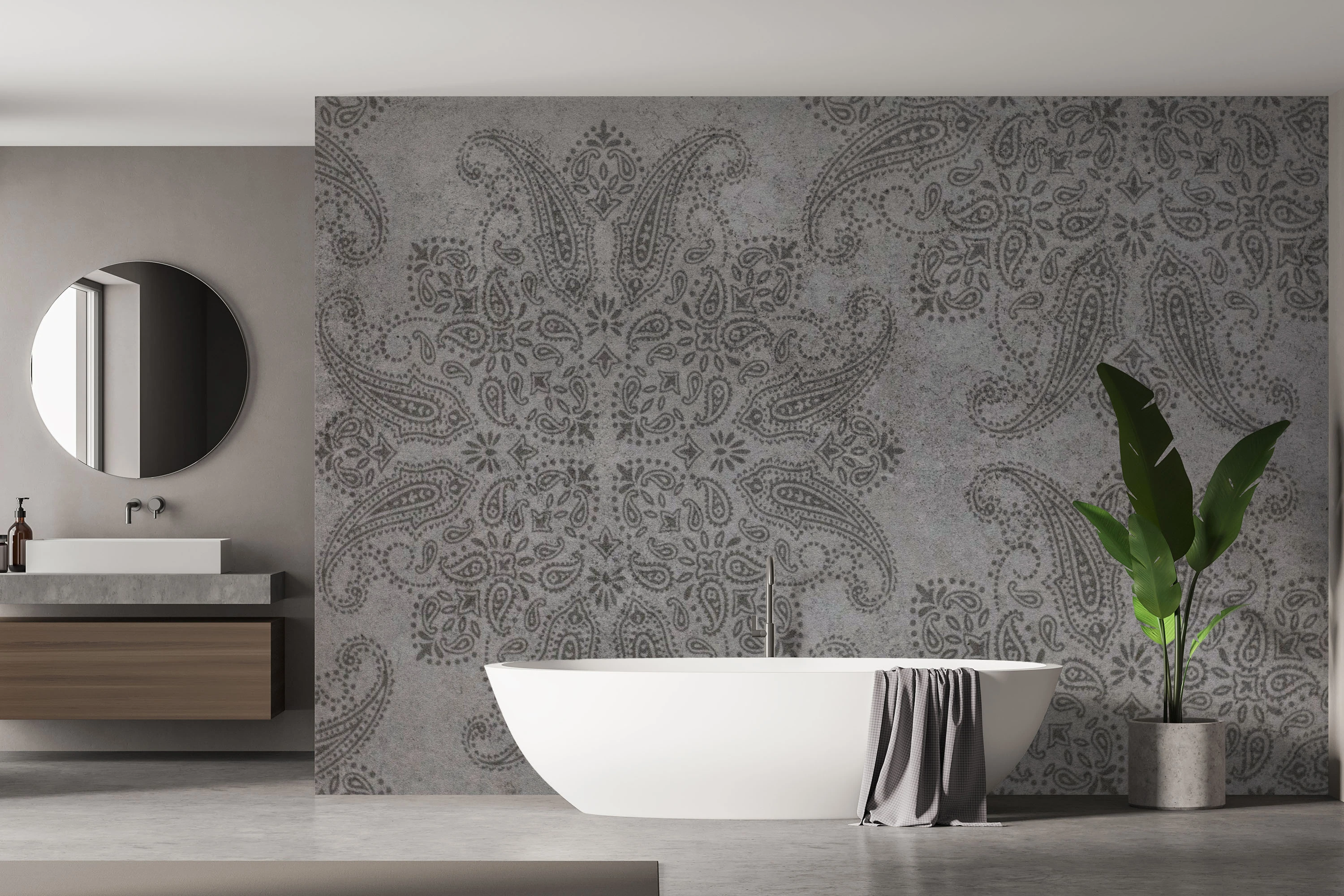 Fototapeta Szary Ornament