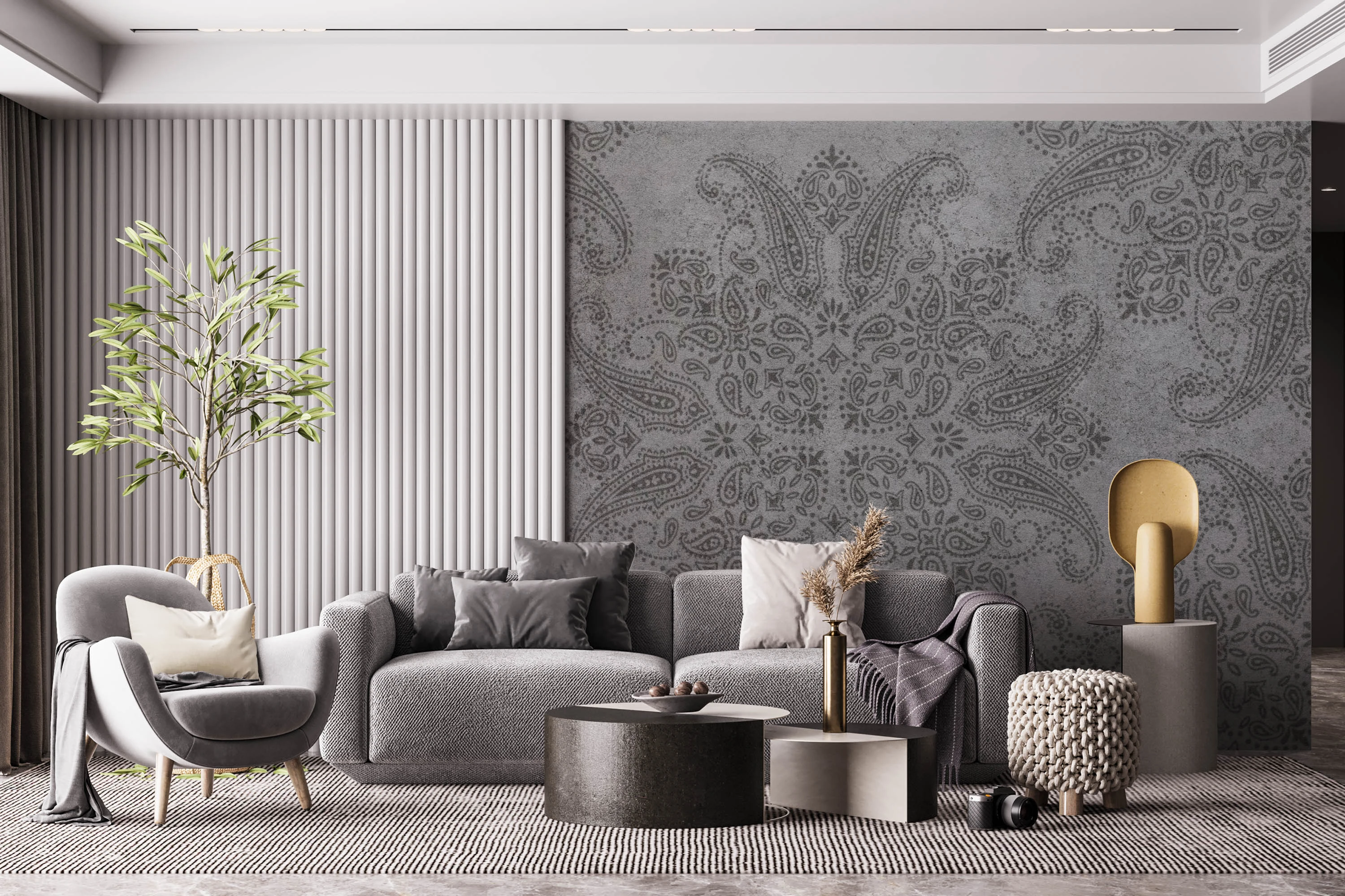 Fototapeta Szary Ornament