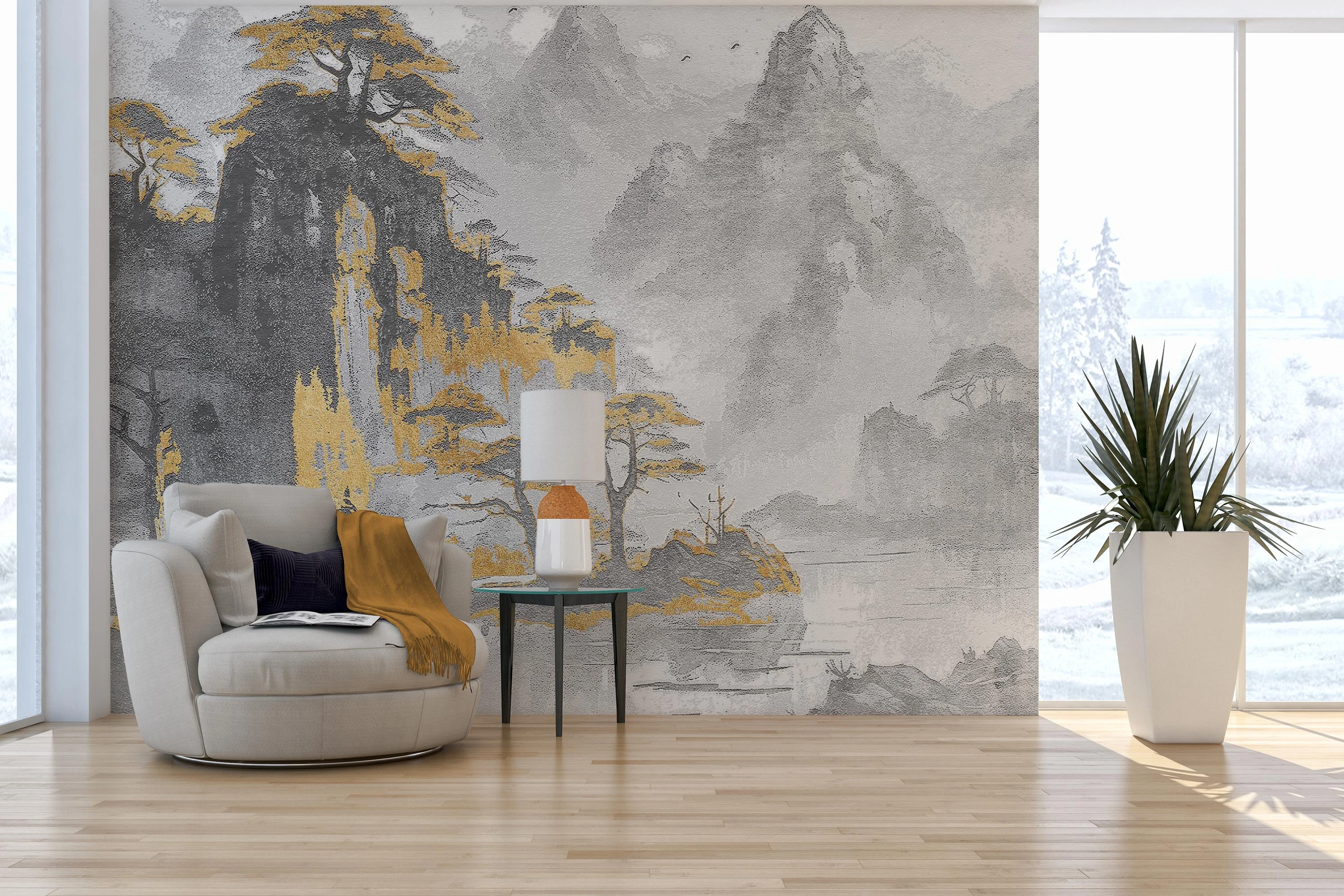 Fototapeta Złota Mgła Gór