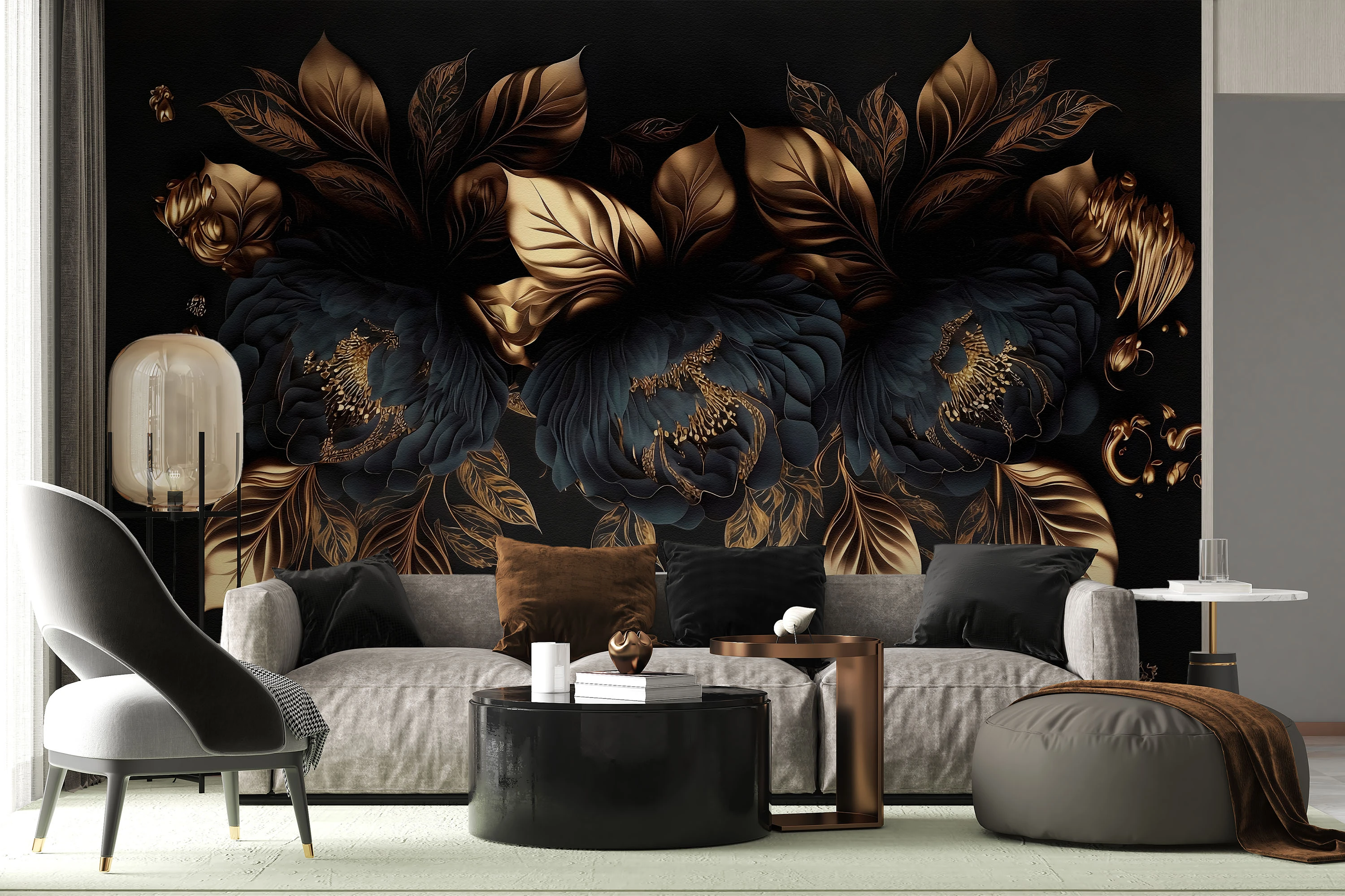 Fototapeta Złoty Ogród Nocy