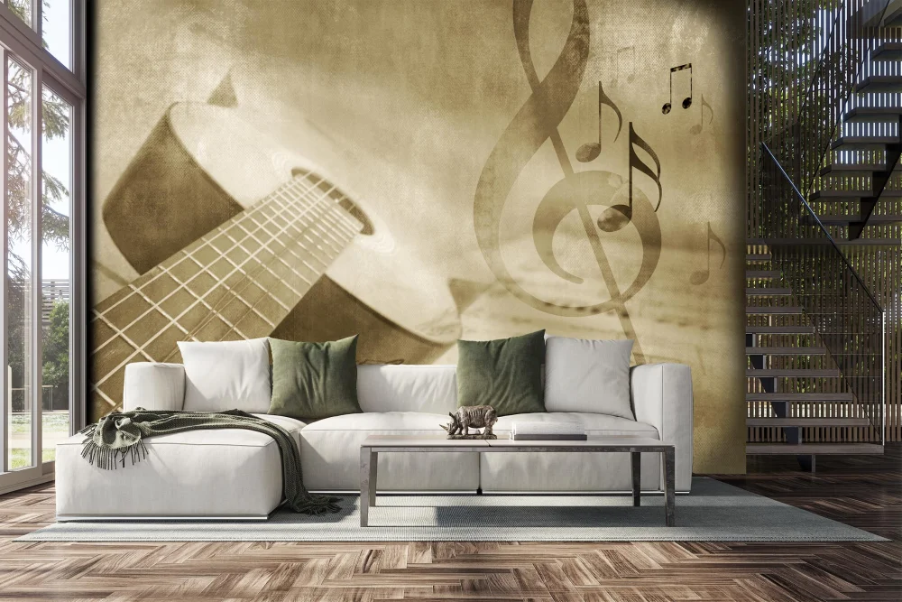 Fototapeta Gitara I Nuty