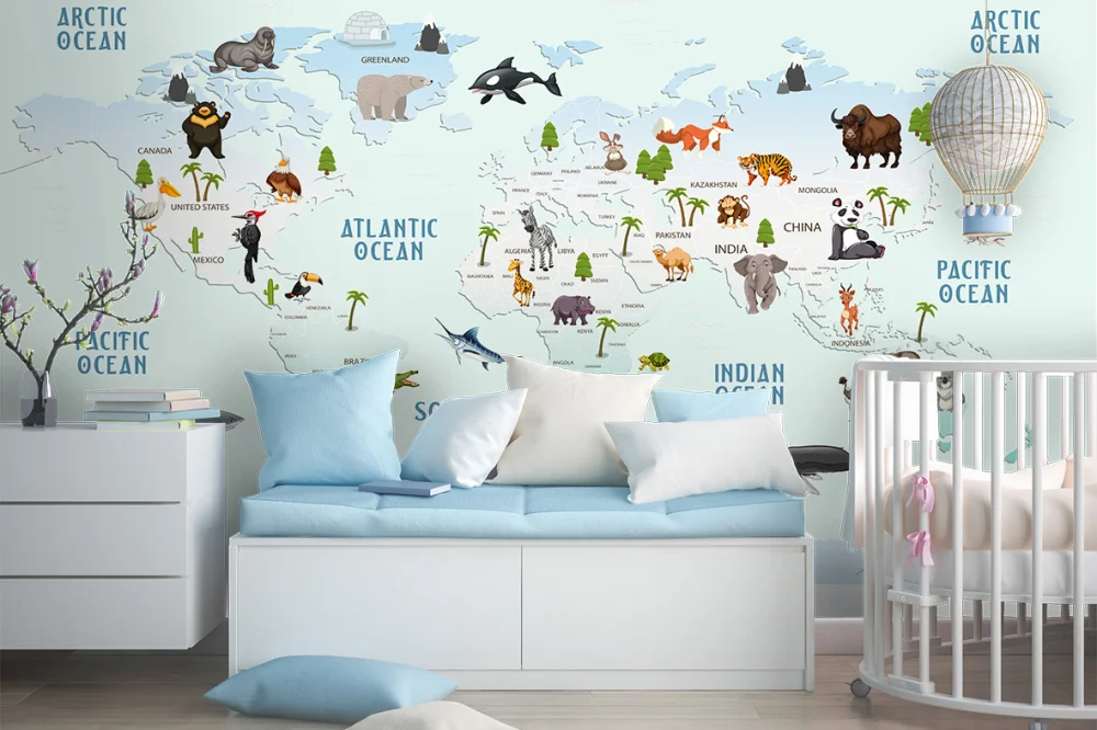Fototapeta Mapa Dla Dzieci
