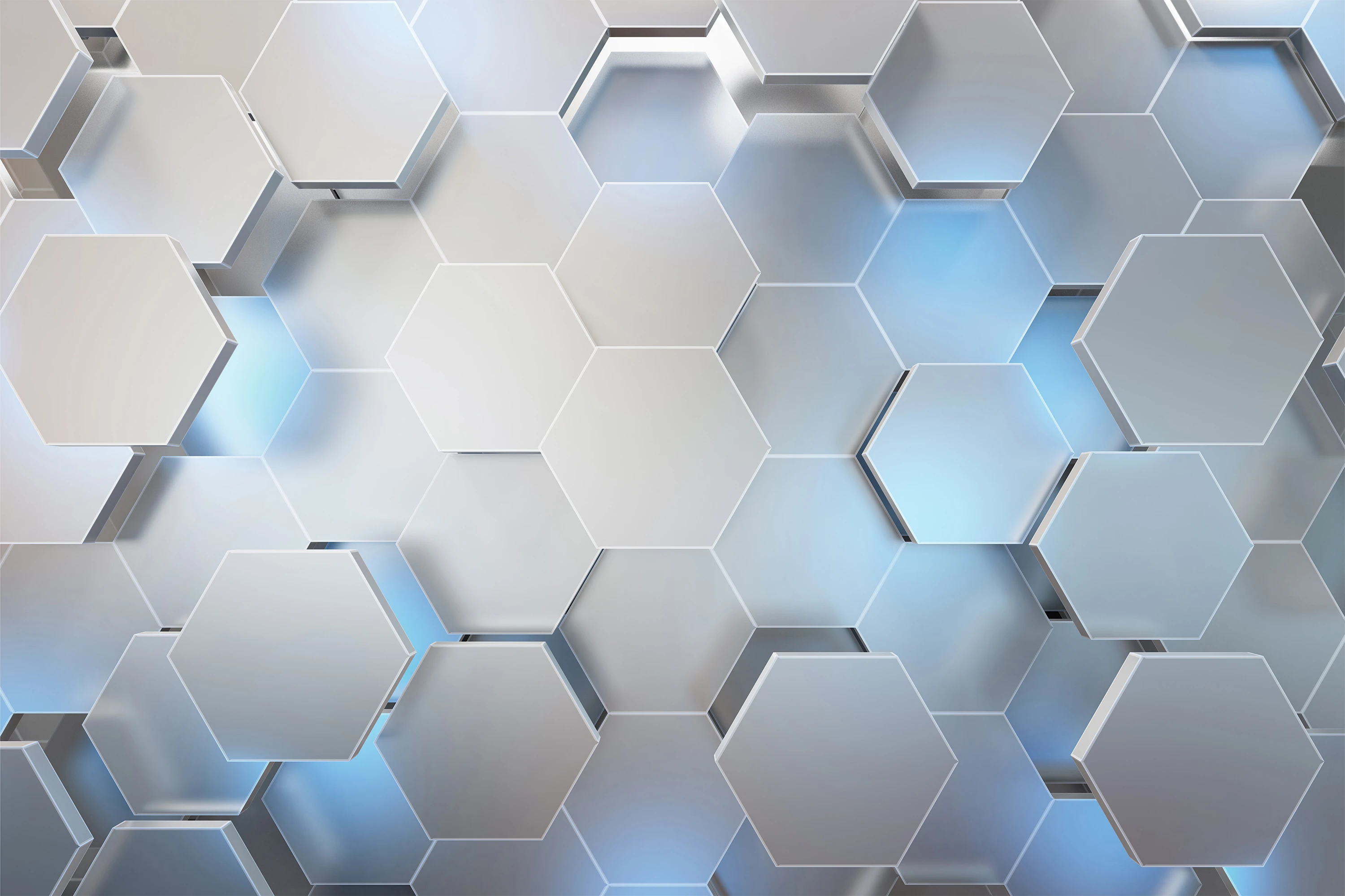 Fototapeta Niebieska Ściana 3D 6