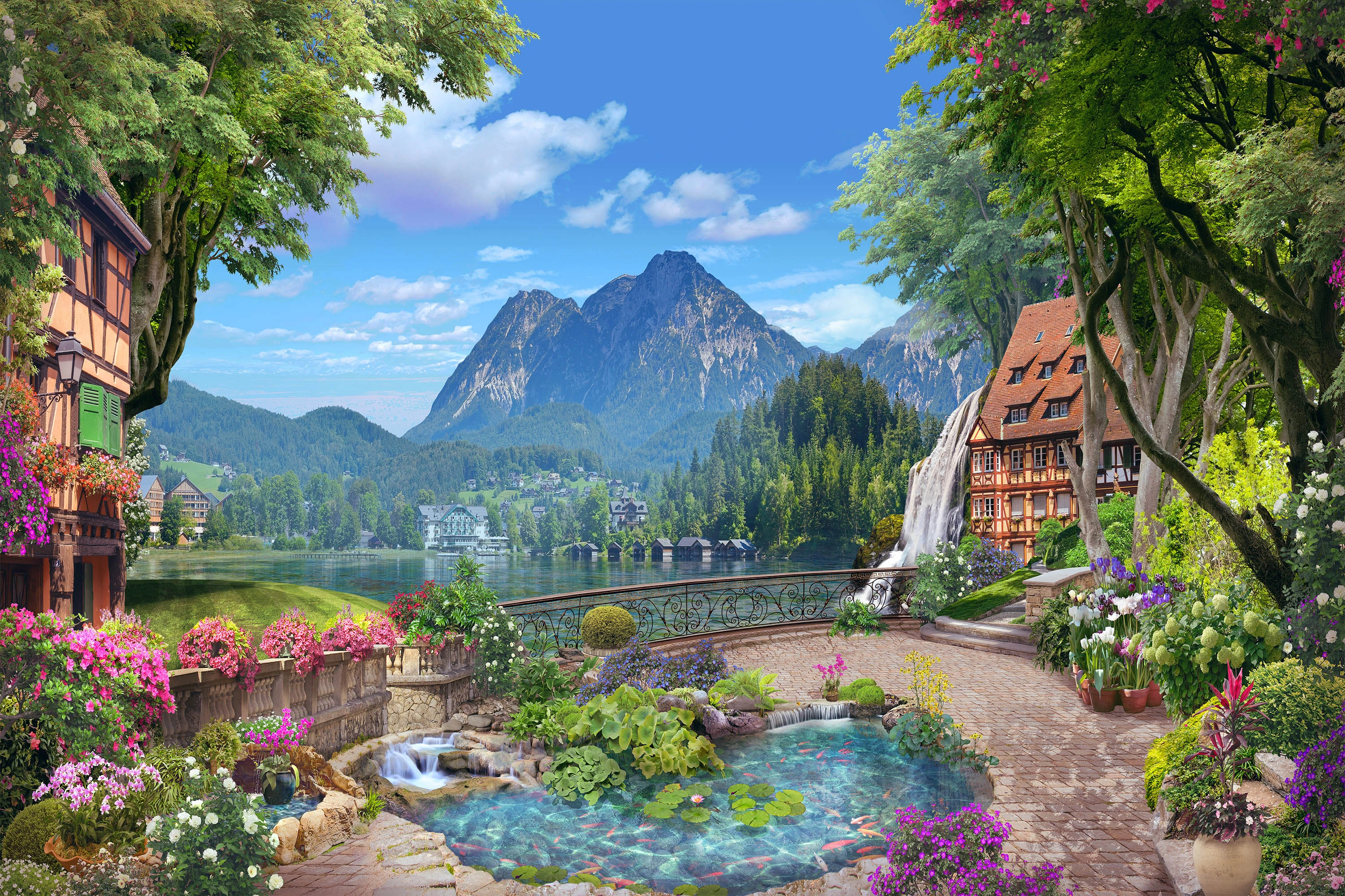 Fototapeta Panoramiczny Widok Na Góry  6