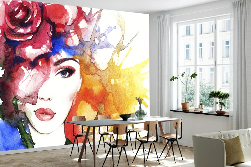 Fototapeta Jaskrawy Portret Kobiety