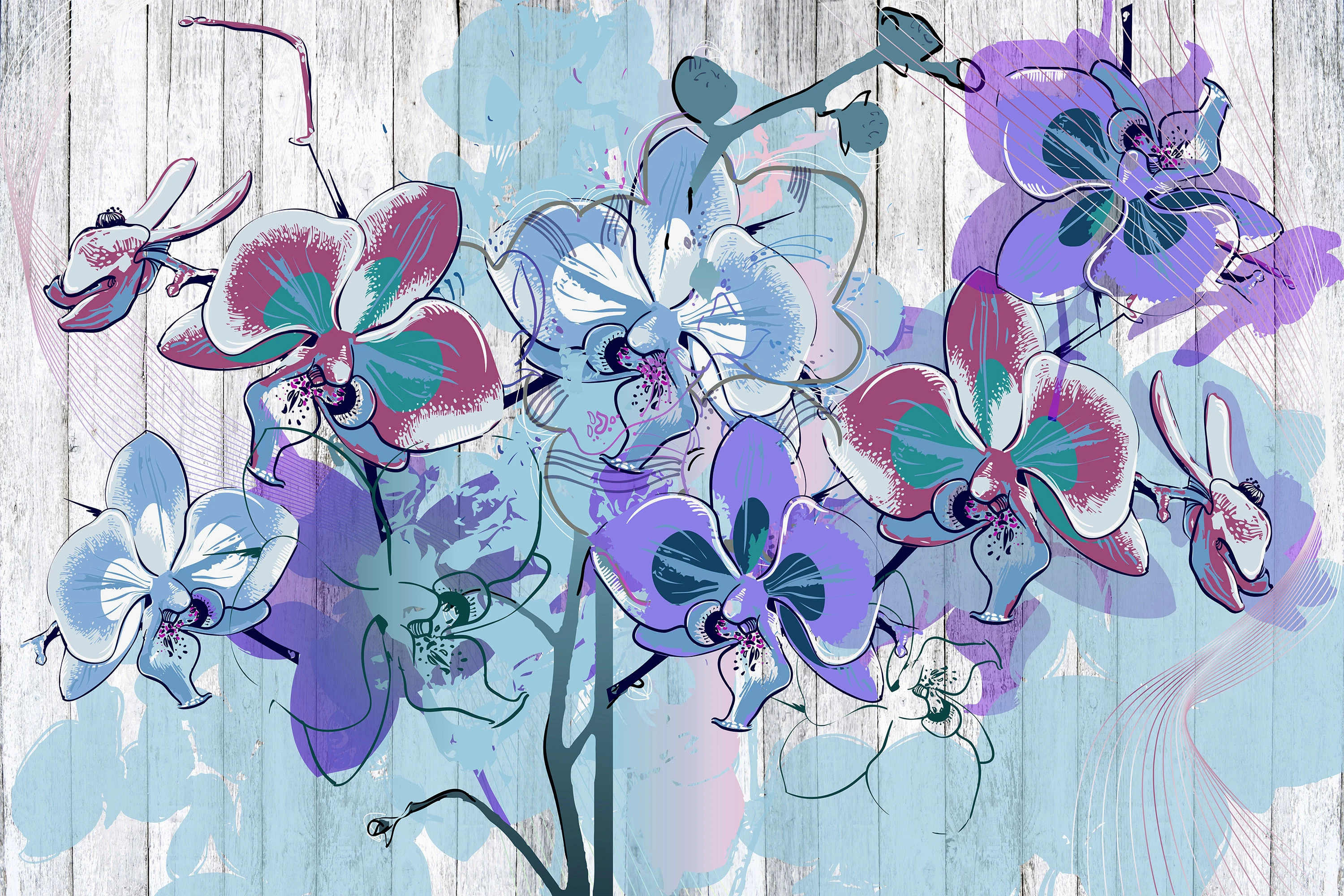 Fototapeta Purpurowe Kwiaty 7