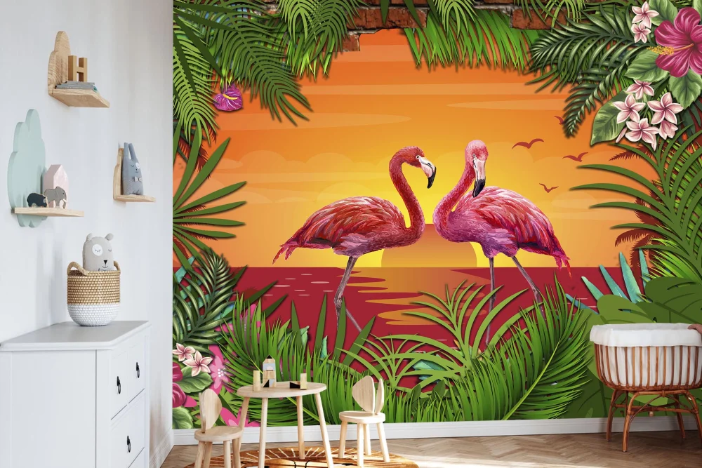 Fototapeta Różowe Flamingi