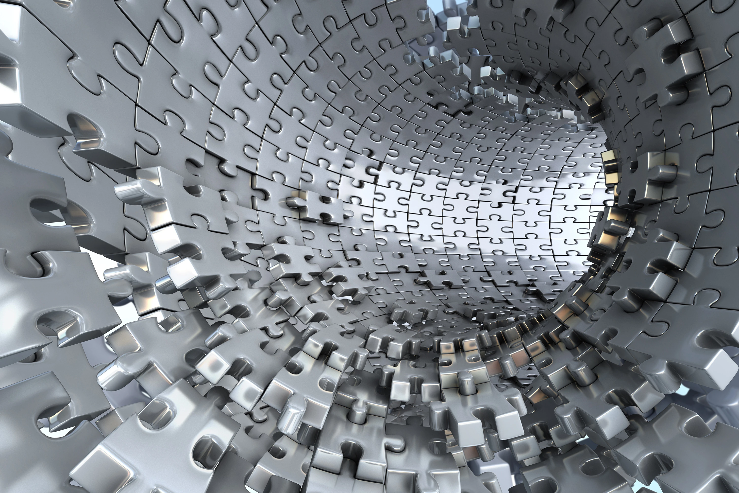 Fototapeta Srebrny Tunel 6