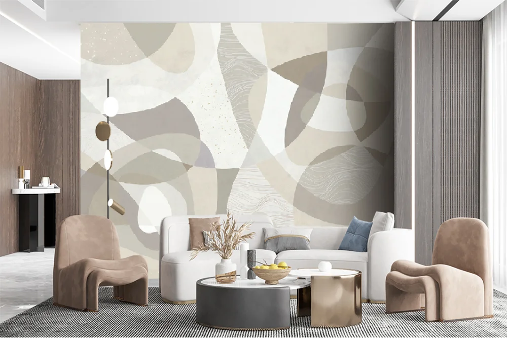 Fototapeta Szara Nowoczesna Geometria