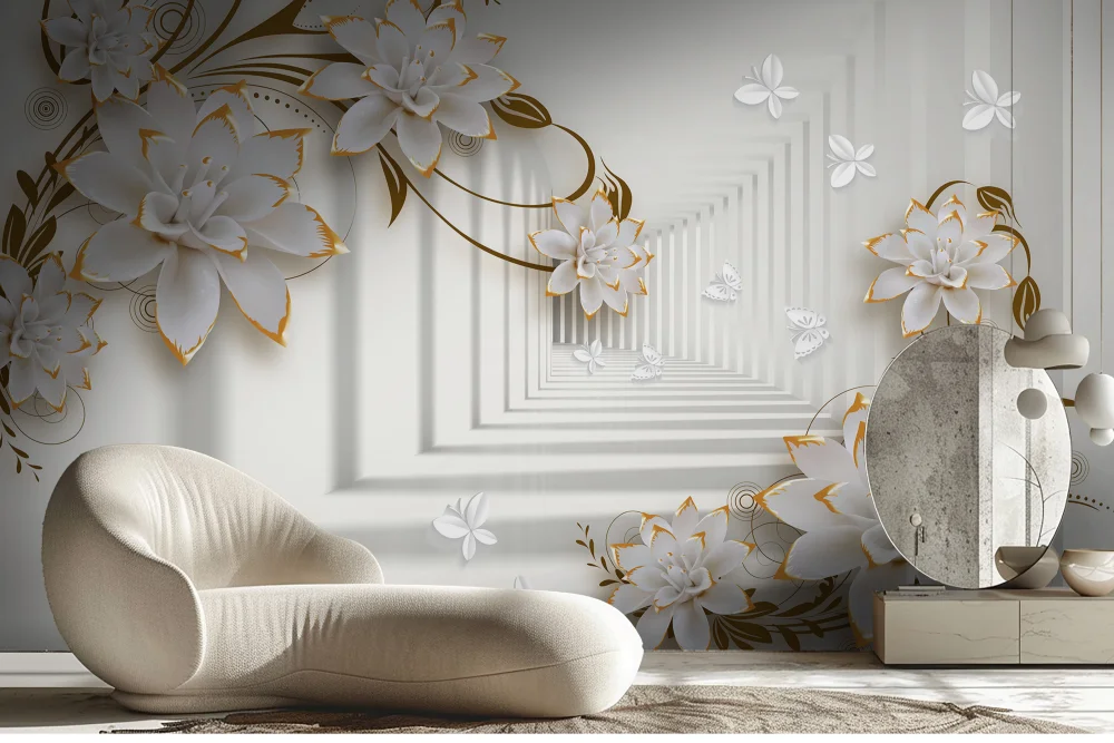 Fototapeta Tunel 3D I Magnolii