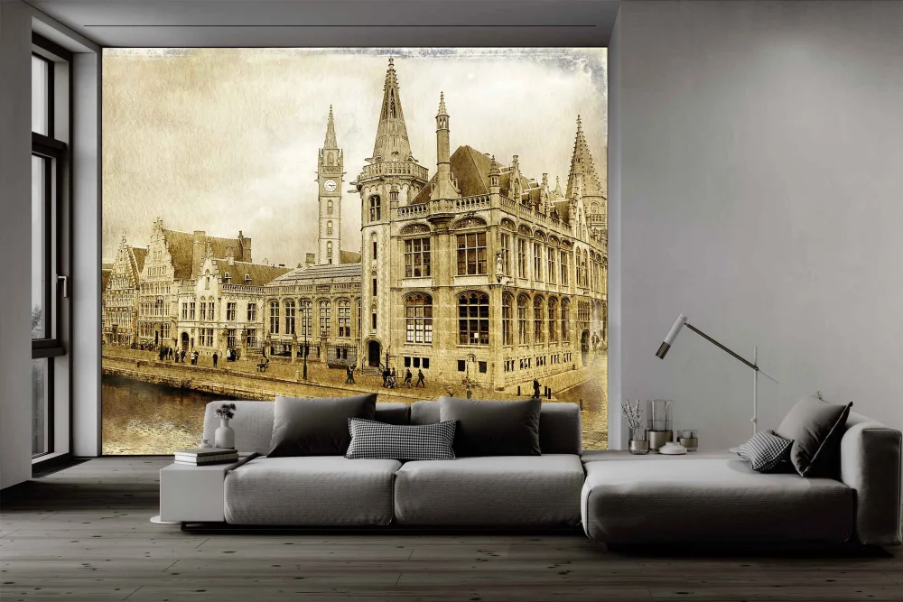 Fototapeta Starożytna Ulica Amsterdamu