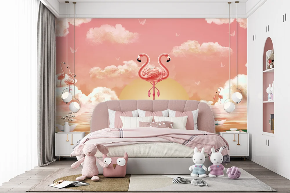 Fototapeta Waniliowe Flamingi