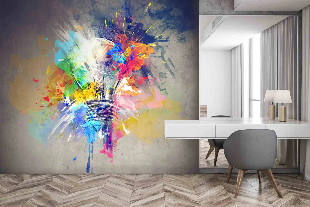 Fototapeta Wielokolorowa Lampa