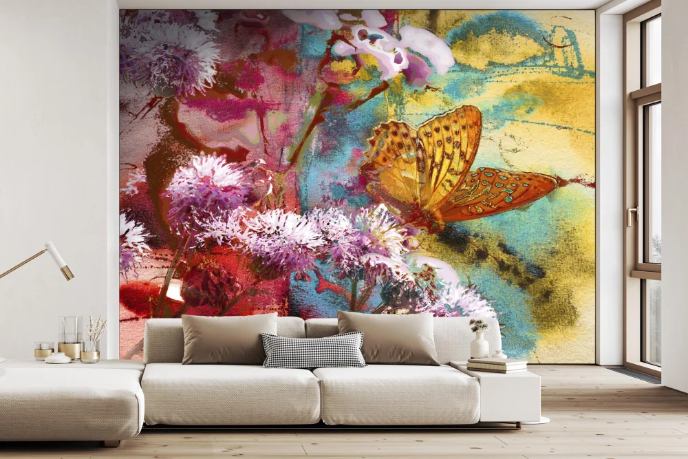 Fototapeta Żółty Motyl